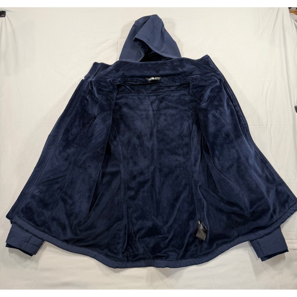 The North Face Womens Shelbe Raschel Hooded Softshell Jacket Navy Blue Medium - Picture 8 of 13